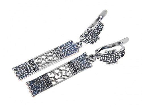 Серьги Зима