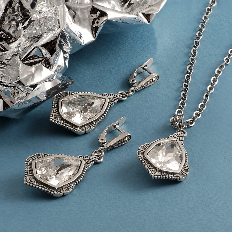 серьги и кулон