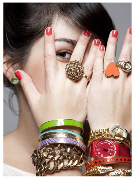 сочетание браслетов и часов