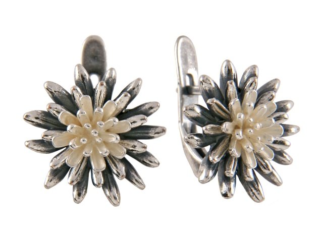 серьги фраста цветок