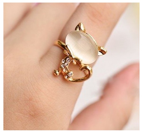 кольцо кошка