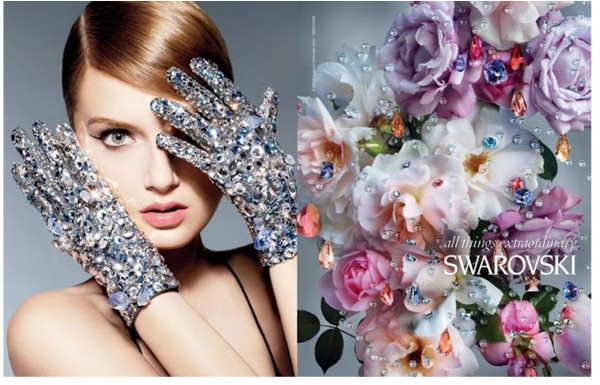 перчатки Сваровски