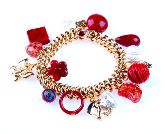 браслет из муранского секла