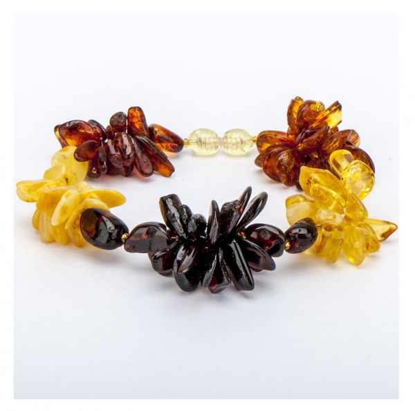 браслет с янтарём