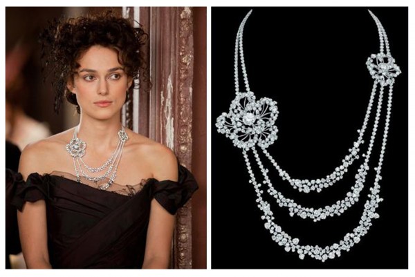 бриллиантовое колье с камелиями Chanel