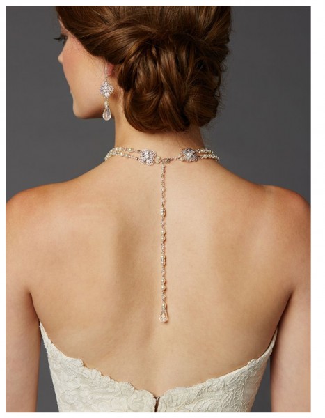 свадебное ожерелье с хвостиком