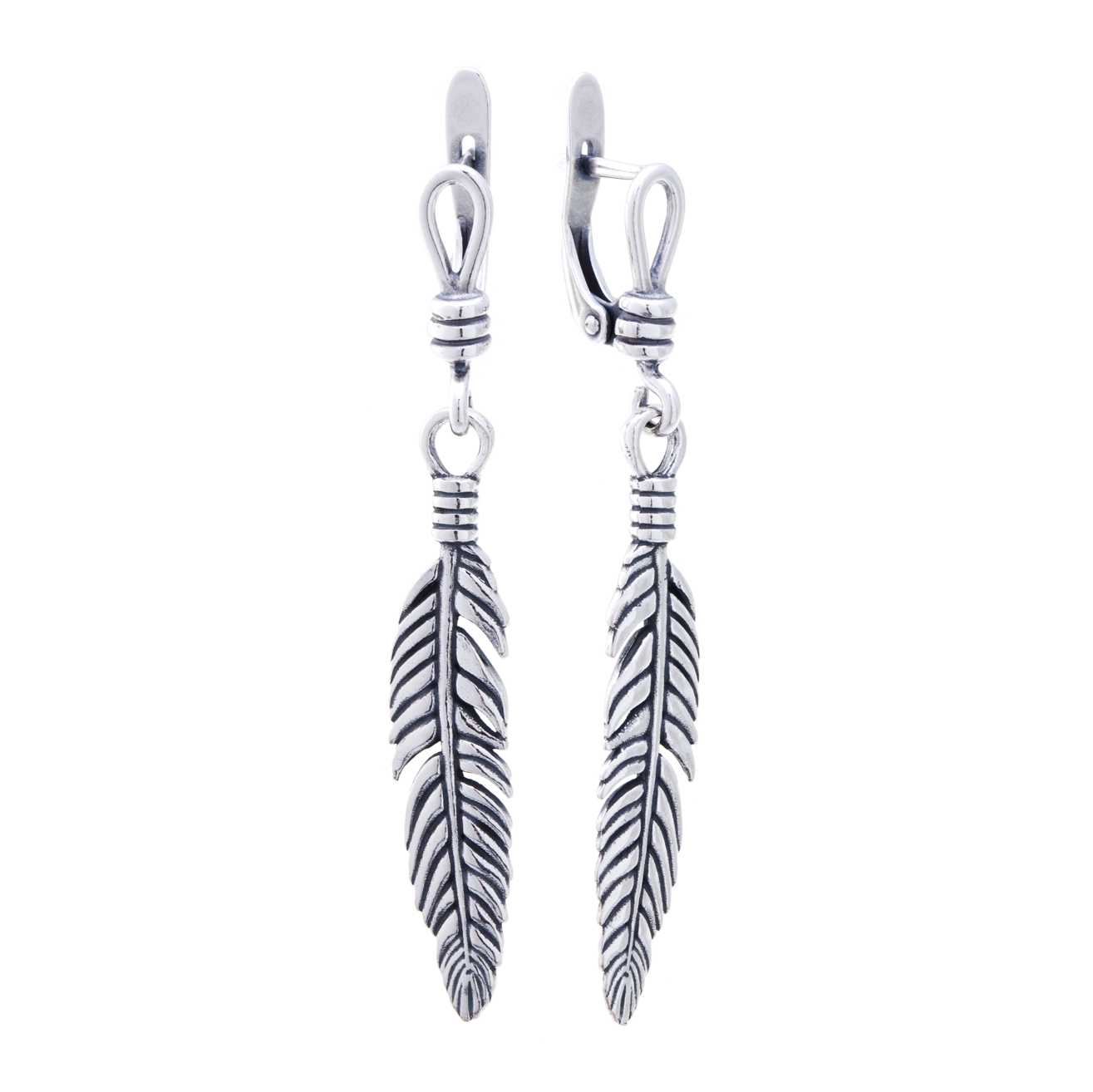 Серьги Плумо